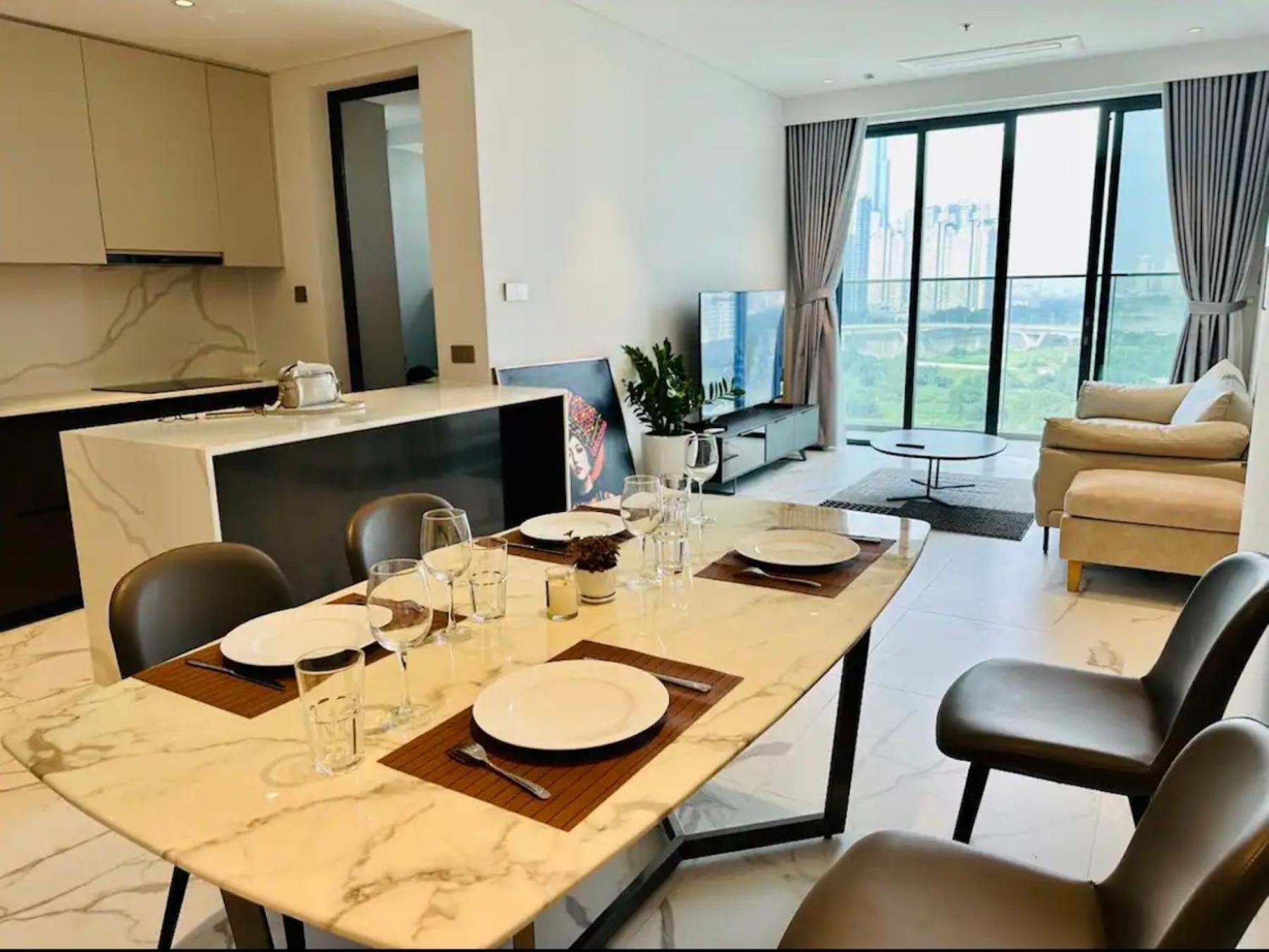 The Crest-Central Saigon Riverside -Free Pool-Gym-Sauna Room-Yoga Room Ho Chi Minh-staden Exteriör bild
