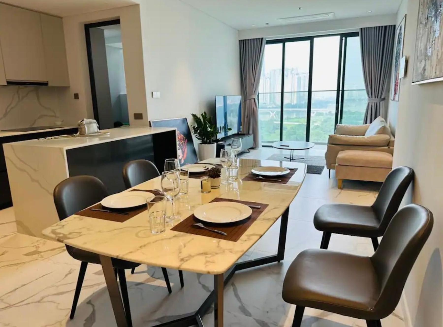 The Crest-Central Saigon Riverside -Free Pool-Gym-Sauna Room-Yoga Room Ho Chi Minh-staden Exteriör bild